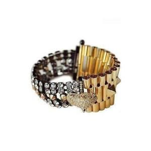 Iosselliani - Cheetah Head Crystal Bracelet